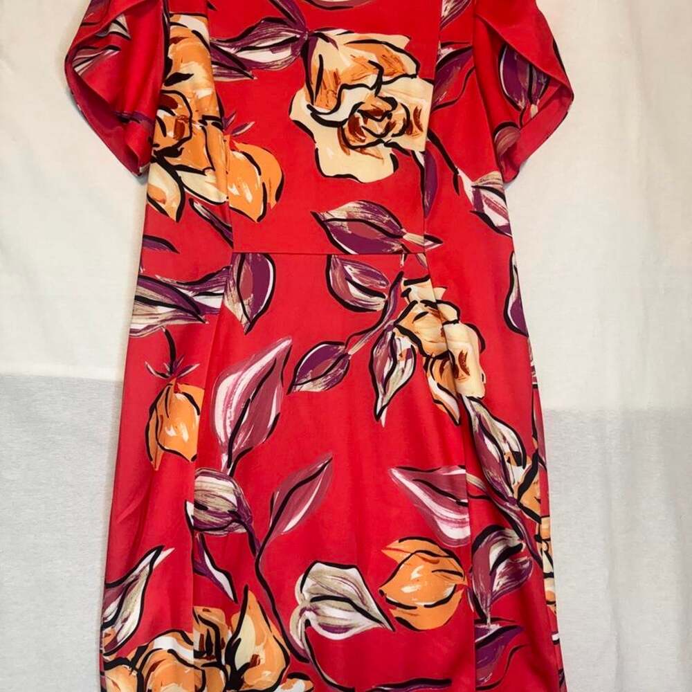 Ronni nicole red floral dress